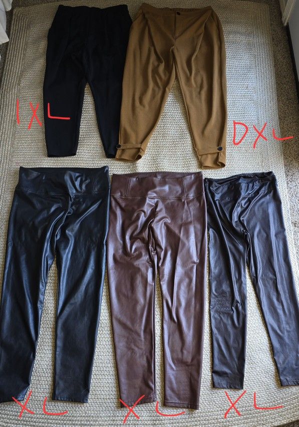 WOMEN'S DRESS PANTS / FAUX LEATHER PANTS