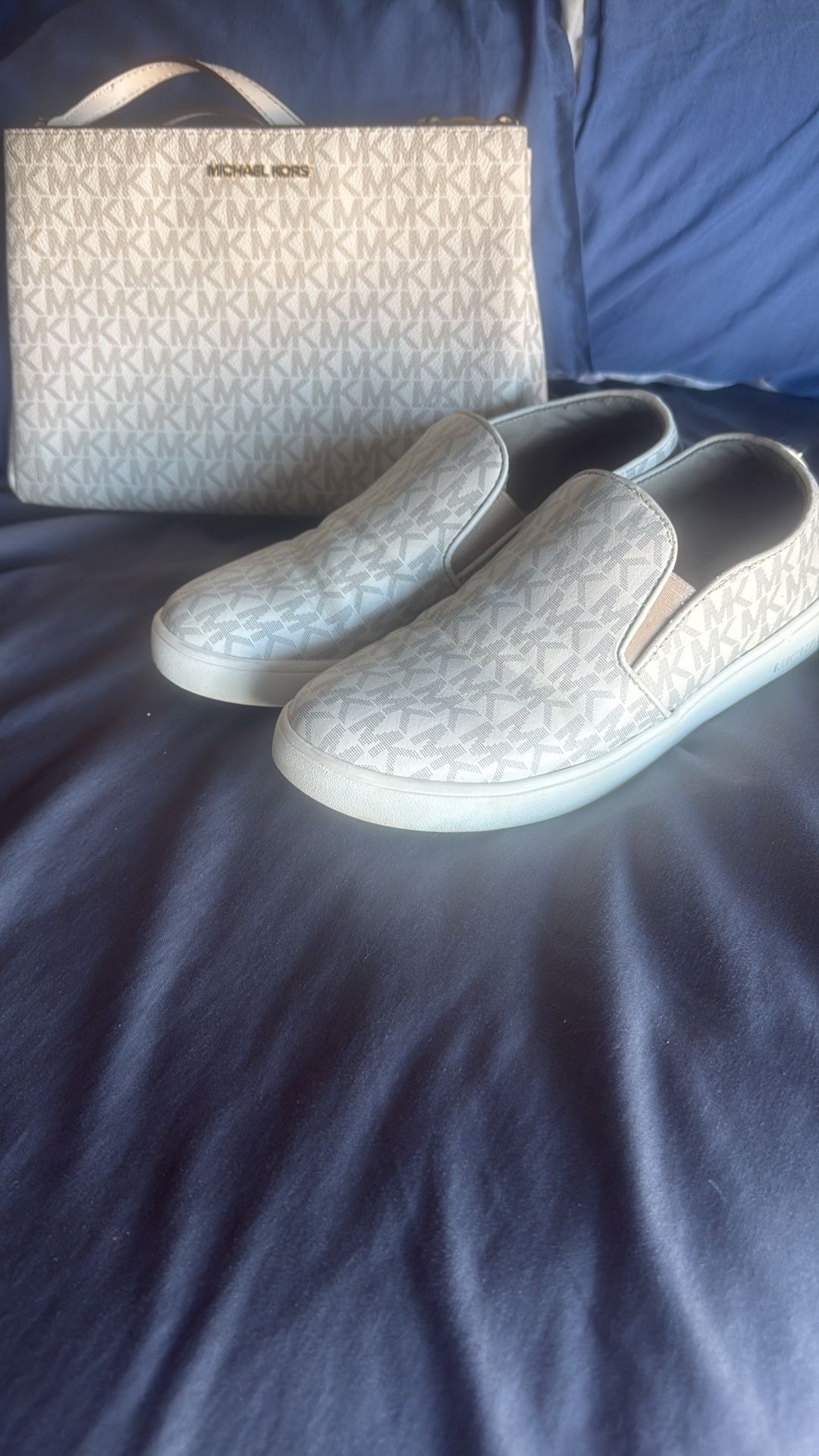 Mk Slip On And Shoulder Bag