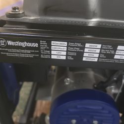 Westinghouse WGEN3600v Generator. 