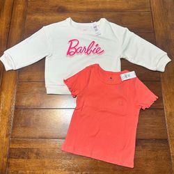 NWT Gap Barbie Sweater & Hot Pink Shirt | Size 3T