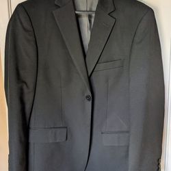 men small boy 16 Kenneth Cole slim fit black suit jacket sport coat
