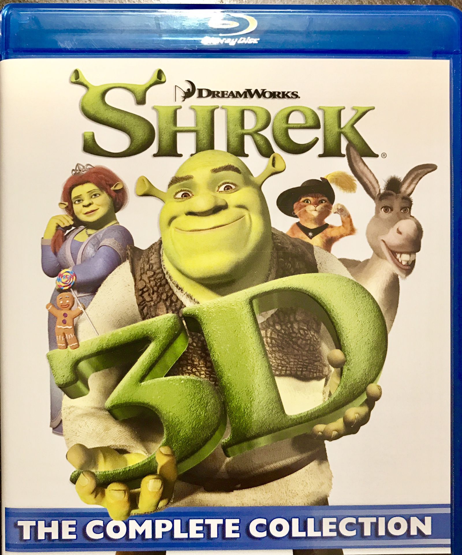 NEW SHREK COLLECTION (4 Blu-Ray & 3D Discs)