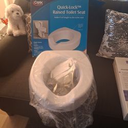 QUICK-LOCK RAISED TOILET SEAT 