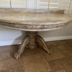 Vintage Round Wooden Table