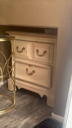 Real wood night stand