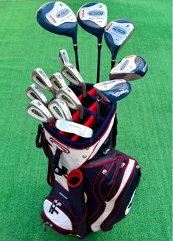 Ladies Women’s Golf Club Set | Wilson Pro Staff Woods Irons Wedges Putter + Sun Mountain Bag
