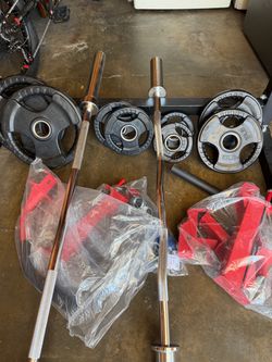 Home Gym Package – Power Rack, Olympic Barbell, EZ Curl Bar, Adjustable Bench & Weight Plates