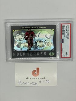 Joe Montana 2021 illusions Holo Heroes PSA 9