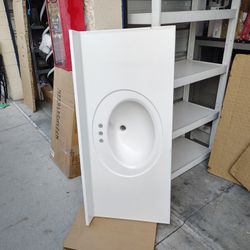 Vanity Top 22 X 48 White New Damage Small Chip