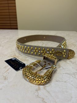BB Belt Gold Cross