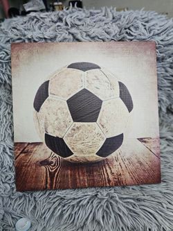 Soccer Ball Canvas Wall Art Print