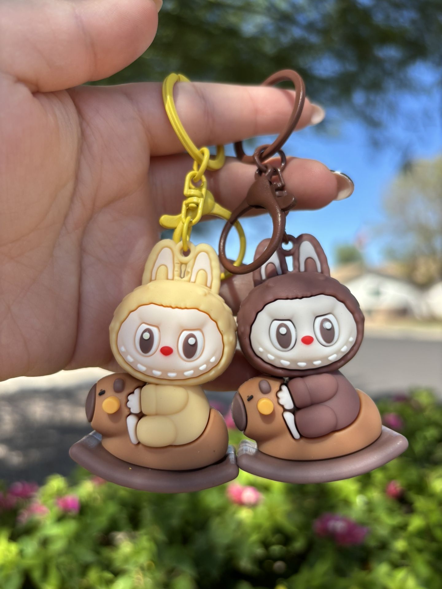 Labubu Capybara Keychain β Cute Animal Charm, Kawaii Accessory, Cartoon Bag Tag, Gift for Collectors