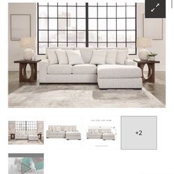 Larce 2-Piece Next-Gen Nuvella™ Performance Fabric Sofa Chaise