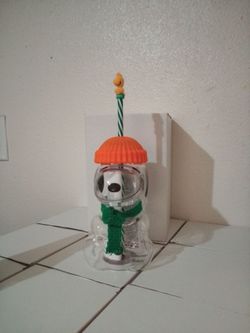 Starbucks Peanuts Snoopy Cold Cup with Straw