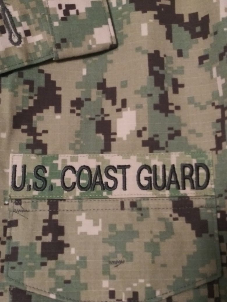 U. S. Coast Guard Camo jacket shirt