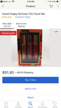 Coach Poppy Perfume Trio Travel Set