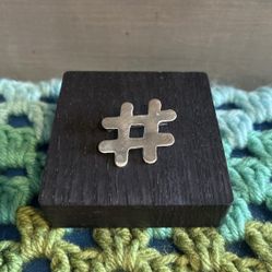 Vintage Sterling Silver Taxco Hashtag Brooch