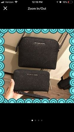 Mk michael kors alex cindy dome glitter sparkly sparkle glittery