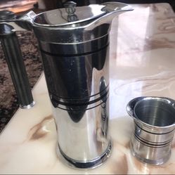 Sunbeam 1930’s Art Deco Coffee Tea Carafe Pot With Sugar Bowl Vintage Antique