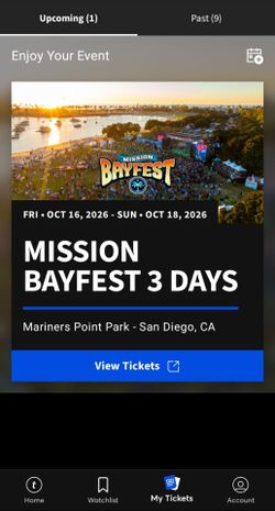 Mission Bayfest 3 day Pass
