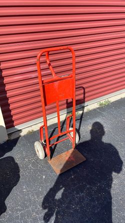 Red Metal Hand Truck Dolly
