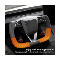 BRAND NEW 2024-2026 Tesla Model 3 Highland Yoke Steering Wheel Leather With Heating Function