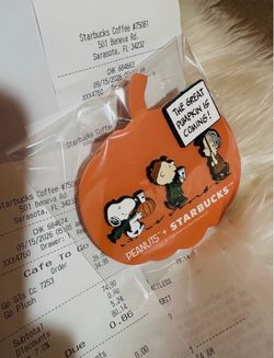 Starbucks x Peanuts Halloween Pumpkin Pin