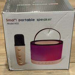 MINI KARAOKE SPEAKER MACHINE WITH 2 Microphones 