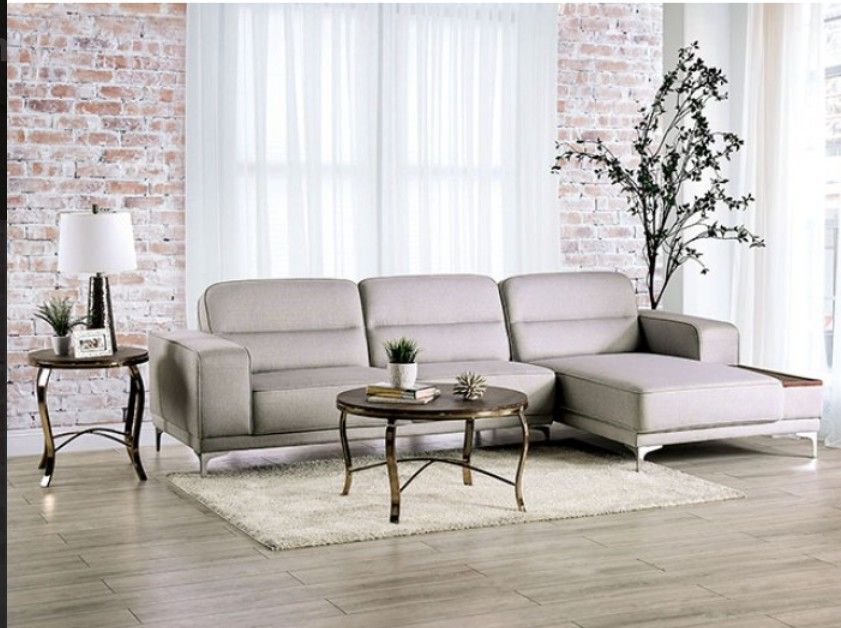 Brand New Light Grey Modern Style Sectional Sofa