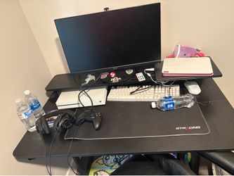 2 gtracing gaming desks black