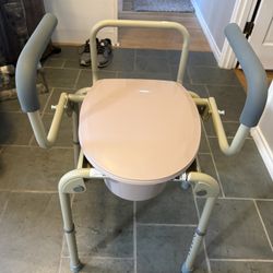 Drop-arm Bedside Commode 