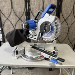 Kobalt Compact 10-in 15-Amp Dual Bevel Sliding Compound Corded Miter Saw