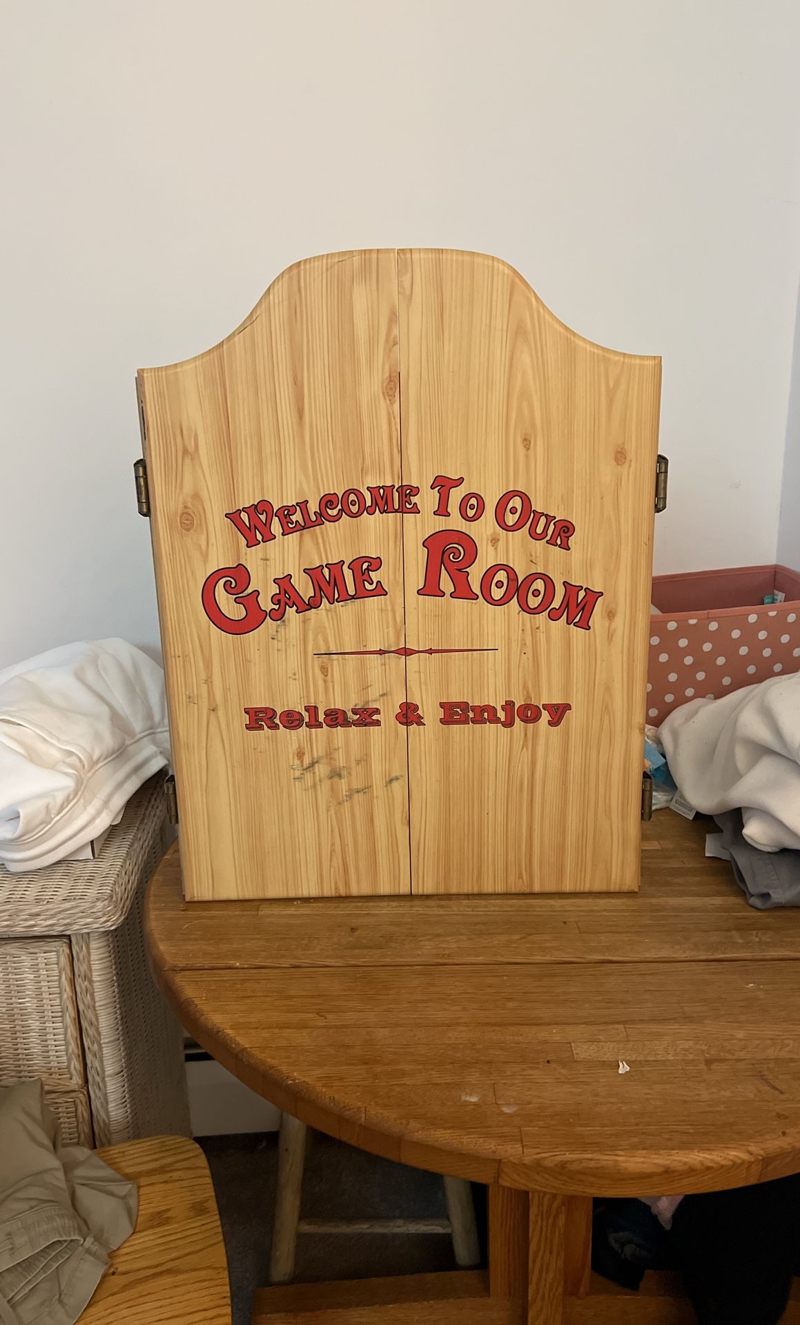 Dart Board Holder + Dart Board