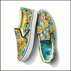 Simpsons x vans collection slip ons