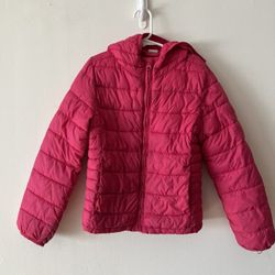 Gap Girls Packable Puffy Jacket, Medium, Pink. 