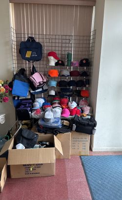 Sample Sale: Bags, Caps, Hats, Clocks, Mugs, Cups, Etc…
