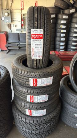 215/60/16 Kumho  #4 New Tires Mount & Balance // Set De 4 Llantas Nuevas Instaladas Y Balanceadas