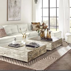 Z Gallerie Timber Coffee Table