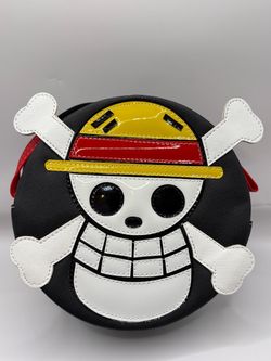 One Piece Jolly Roger Round Crossbody Bag
