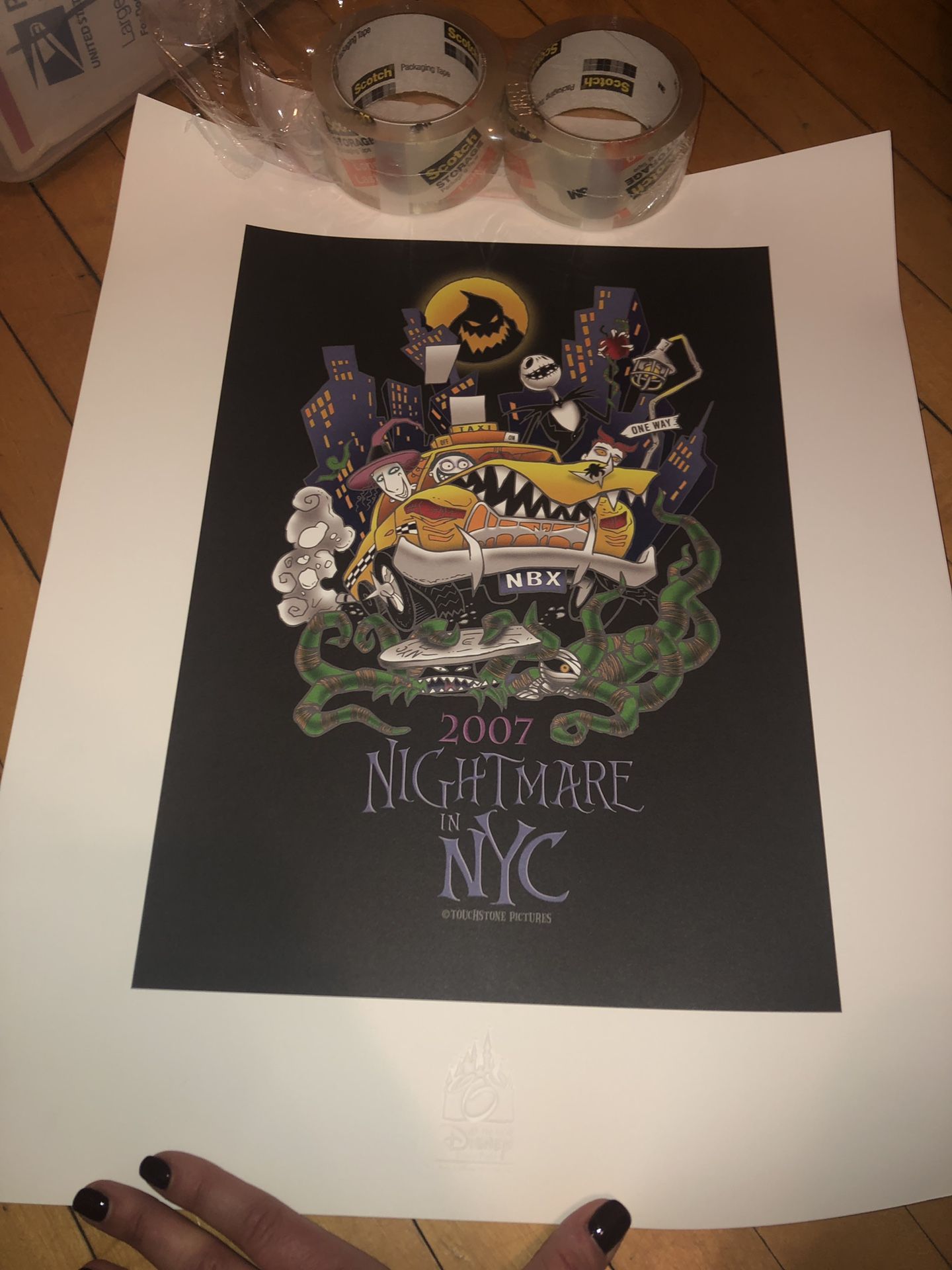 Disney Nightmare Before Christmas Authentic Poster