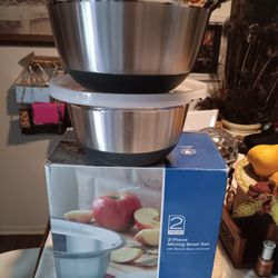 Juego De Tazones Para Mezclar Con Vase De Silicona Y Tapa Acero Inoxidable  ROYAL PRESTIGE 