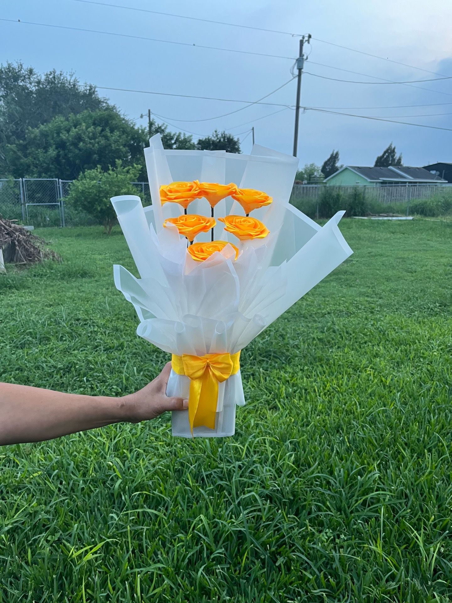 Eternal roses color yellow