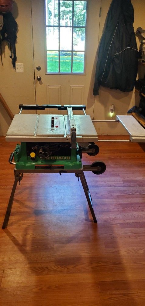 Hitachi C10FR 10" Table Saw W/ Rolling Stand