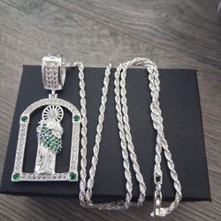 Cadena Y San Judas Plata 925