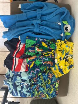 Swimming shorts toddler and swim robe 2-3T