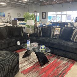 4TH OF JULY SALE🚨🇺🇸 Black Sofa Loveseat🖤⭐️ $2,499