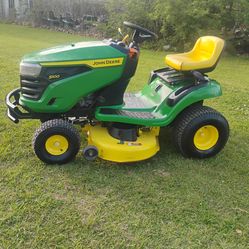 42"Cut S100 John Deere riding lawnmower runs cuts great 950 cash firm read full post