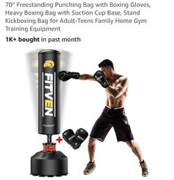 Punch bag with stand