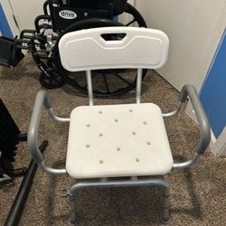 Shower Bench/ Shower Chair - Bariatric “360 Degrees “ Shower Chair With Swivel 360” Degrees Backrest 