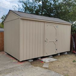 10x16 Gable shed/ storage w/1 shed door , 2 free shelves (5-year warranty, NO HIDDEN FEES !)